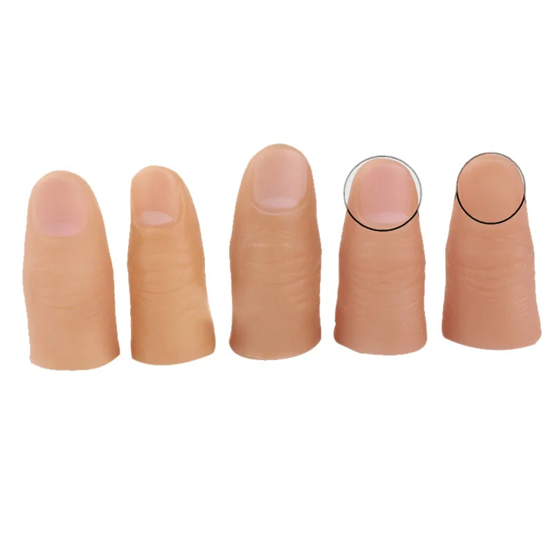 5pcs Finger Magic Trick Fake Soft Thumb