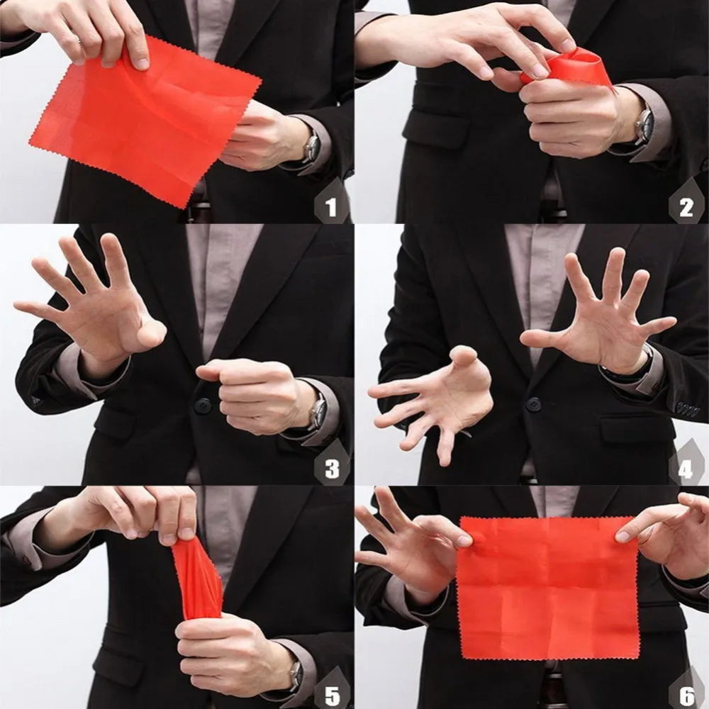 Disappearing Scarf into Finger Magic Trick