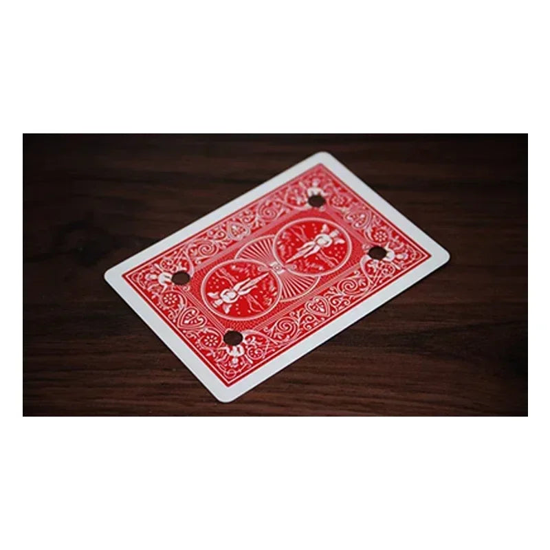 Moving Space Hole on Card Magic Trick