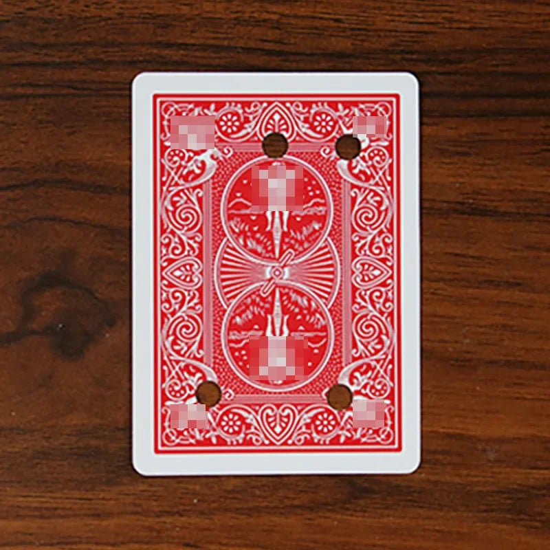 Moving Space Hole on Card Magic Trick