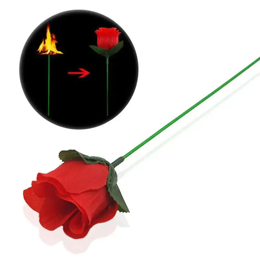 Flame Change Into Rose Magic Trick