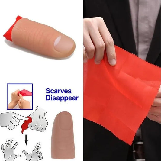 Disappearing Scarf into Finger Magic Trick