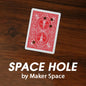 Moving Space Hole on Card Magic Trick